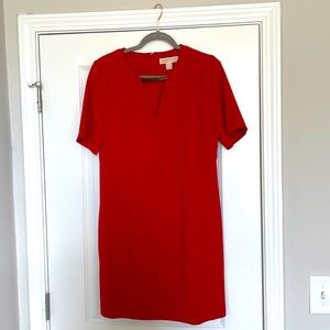 NWT- Micheal by Micheal Kors Red Dress with Gold Accent Bar